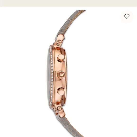 NIB Swarovski Passage Chrono gray band, rose gold watch - Picture 3 of 9